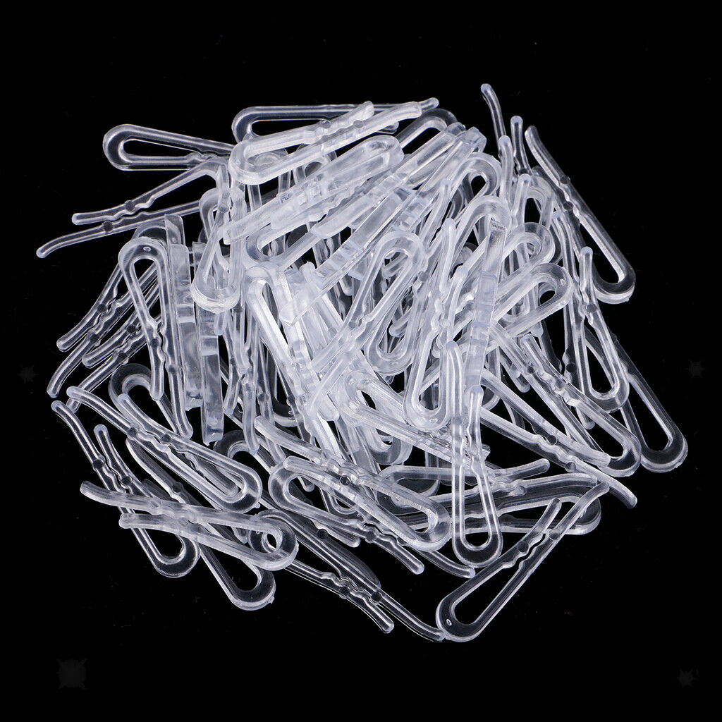 400x Clear Sewing Clips DIY Shirt Pins Craft Trouser Apparel Peg Clips 40mm