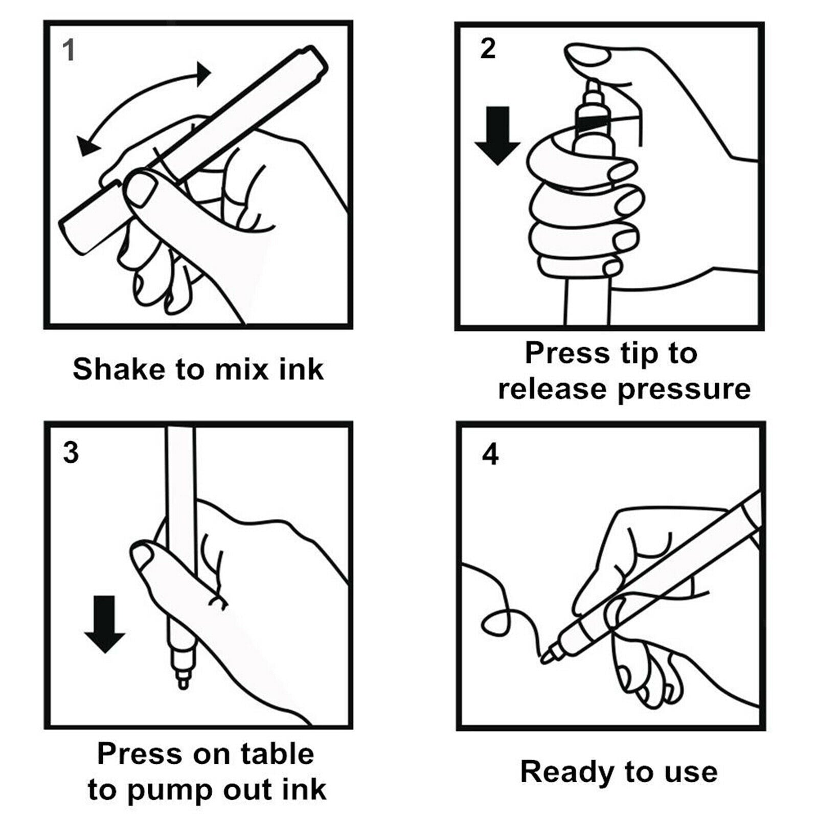 Outline Metallic Marker Pens 12 Colors Double Line Painting Permanent Marker Pen
