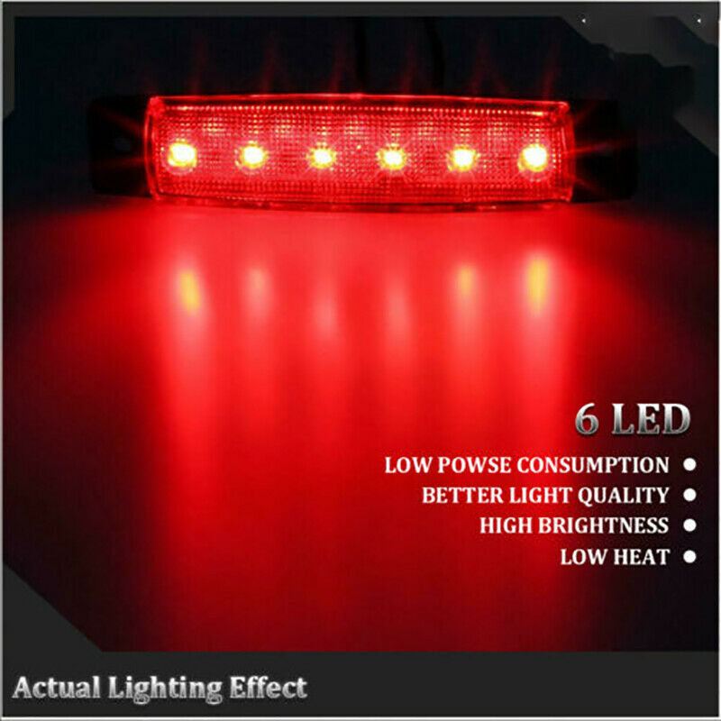 3X Red Marine Led Lights Courtesy & Utility Strip for Boat Yacht Pontoon Kayak