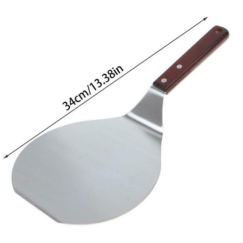 13Inch Pizza Cake Lifter Spatula Stainless Steel Baking Transfer Holding Tray