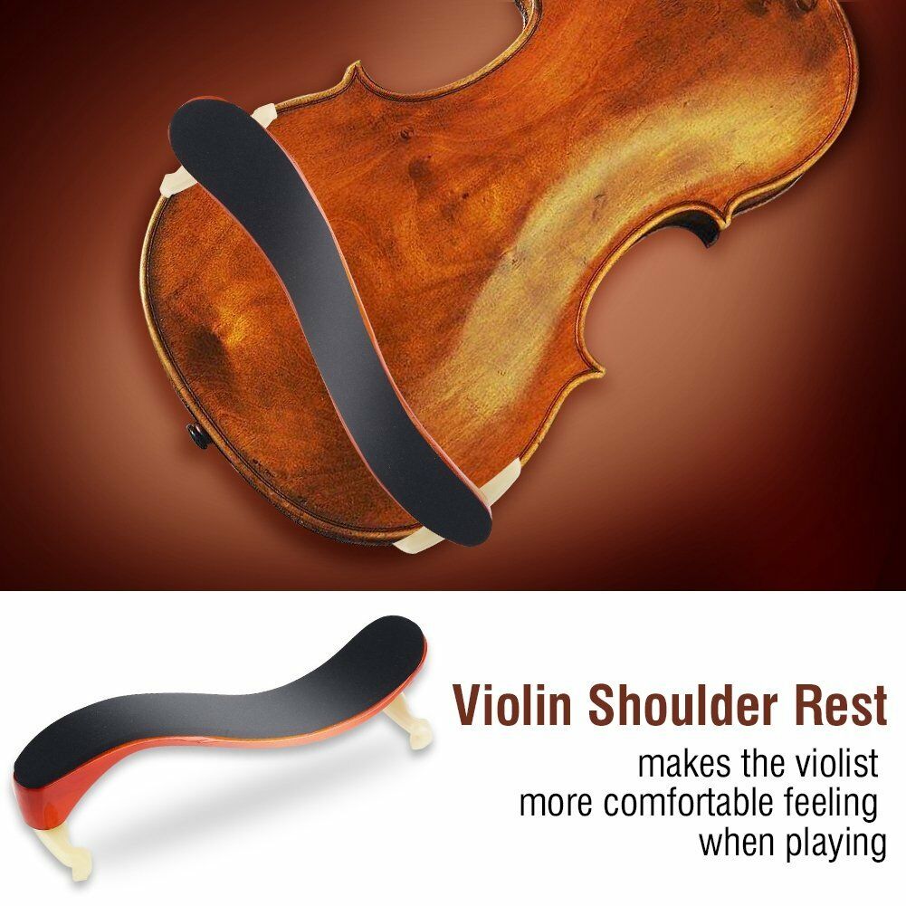 Adjustable Wood Shoulder Rest Pad Support For 3/4 4/4 Violin Height Angle New