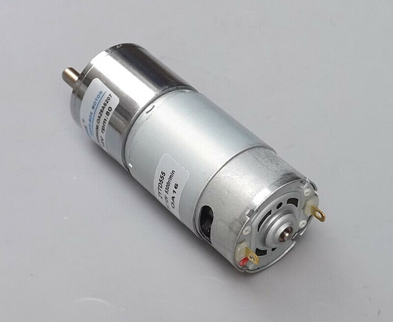 DC 12V 555Gear motor micro low speed forward and reverse adjustable speed 80rpm