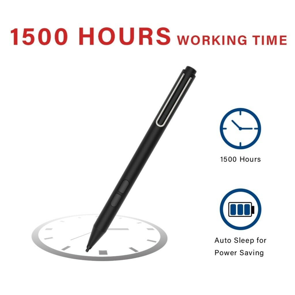 Surface Smart Stylus Pen for Surface Pro 7 6 5 4 3  Laptop 3 2 1 Go Black