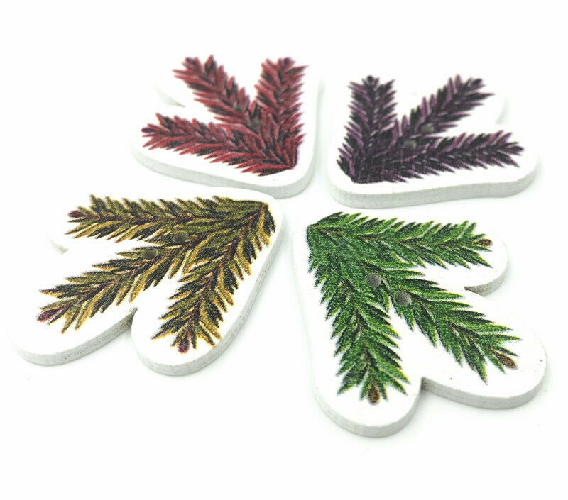 40pcs Grass Wooden Button Sewing crafts scrapbooking DIY accessories 36mm