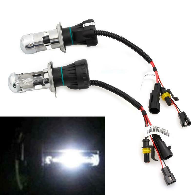 2X H4 6000K 35W Bi-Xenon Hi/Lo Beam HID White Bulb Car Headlight Light Lamp