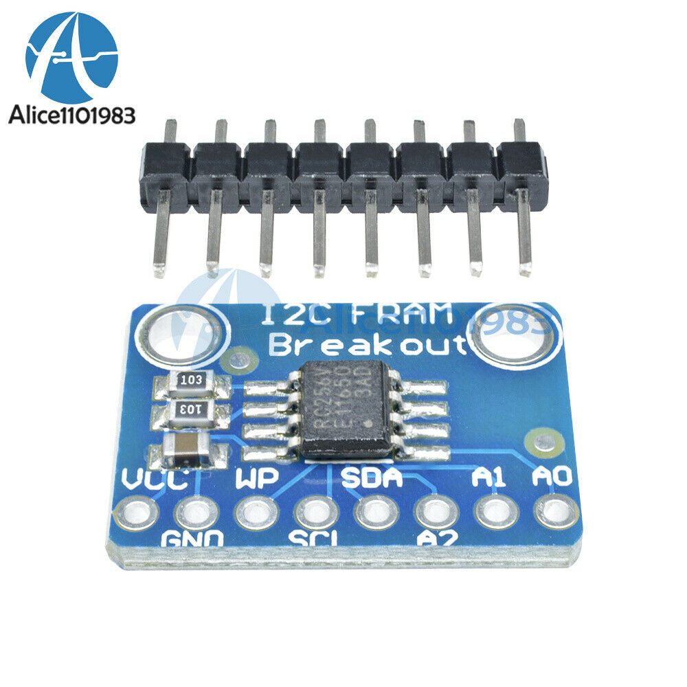 I2C IIC Non-Volatile FRAM MB85RC256V Breakout 256Kbit/32KByte Memory IC Tool DIY