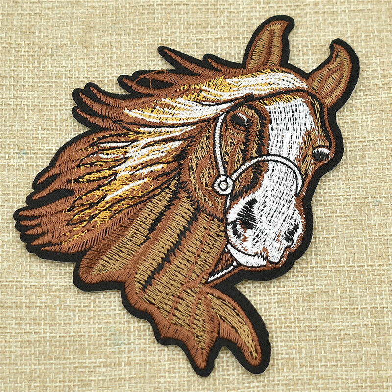 Horse Kid Patch Symbol Jacket Patch Sew Iron on Embroidered Sign Badge Costume