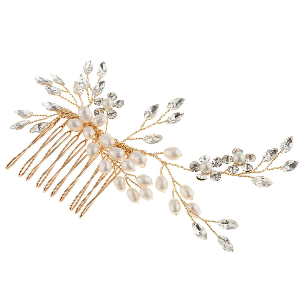 Bridal Pearls Hair Comb Wedding Hair Accessory Party Prom Hairband