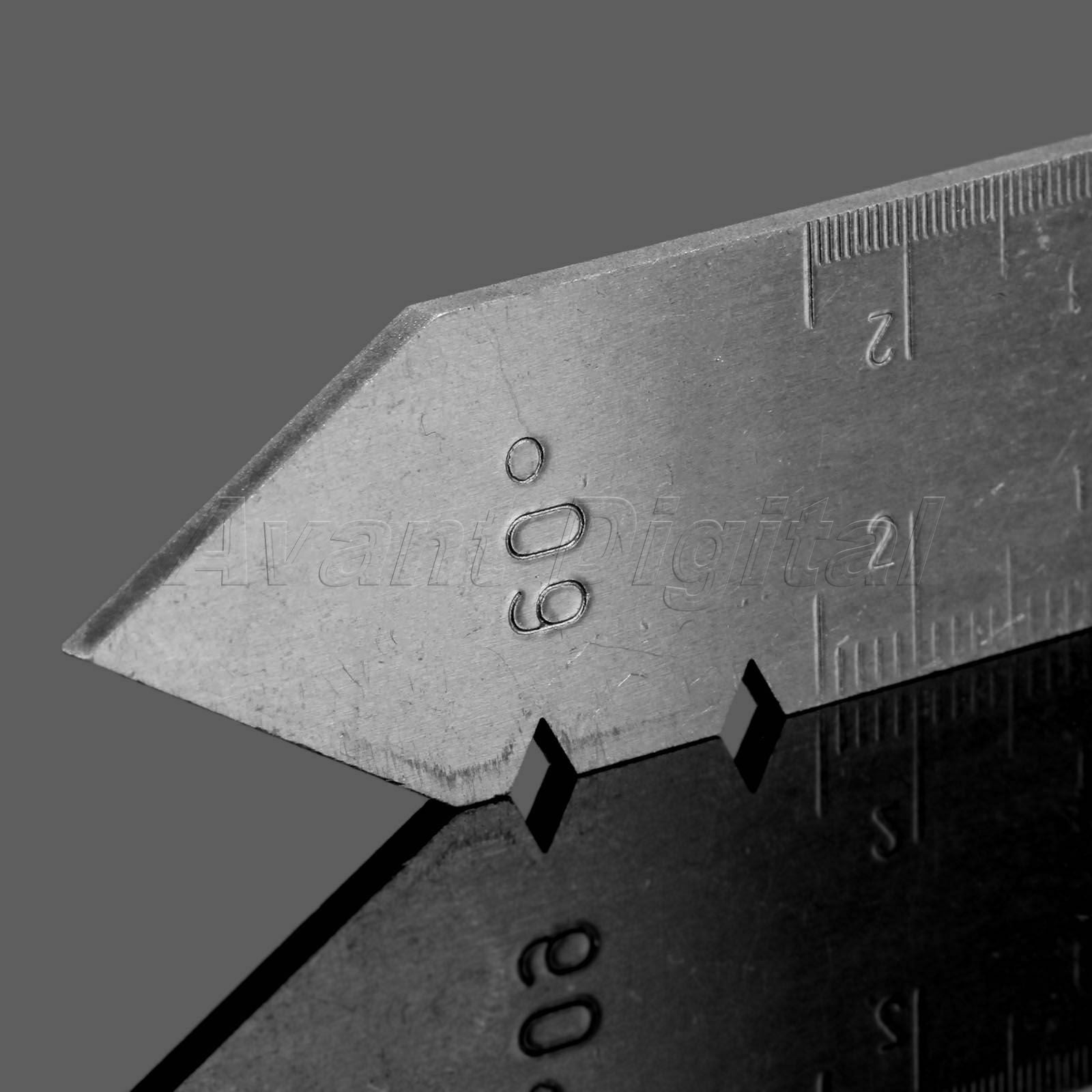 Metric 60 Degree Centering Gauge Thread Pitch Angle Testing Measuring Hand Tool