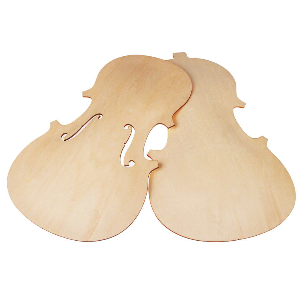 4 Sets Violin Front Top Panel Backplate for Violin Fiddle Luthier Supply