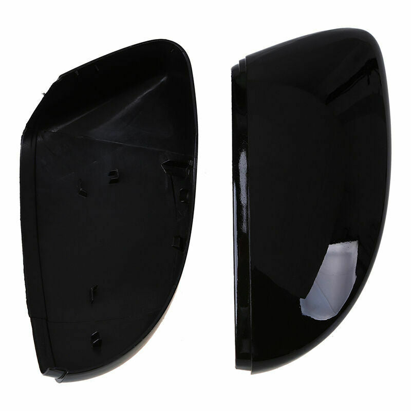 Pair Rearview Wing Door Side Mirror Covers Caps Housing Cover Fits VW 2009-2017