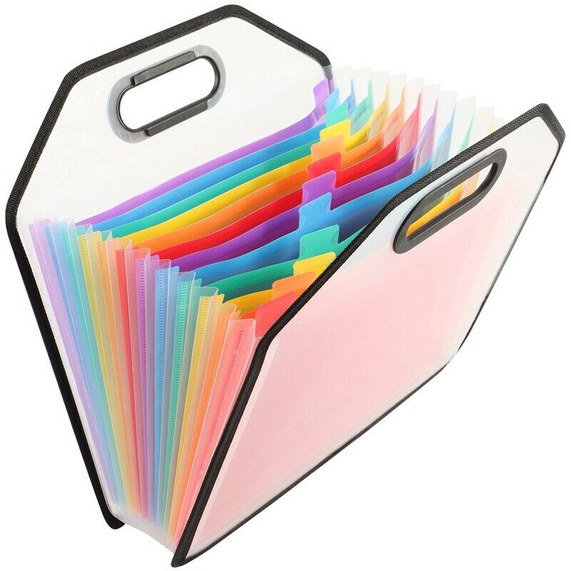 Expanding File Folder Document Organizer with Handle,Portable A4 Letter SizeK7C7