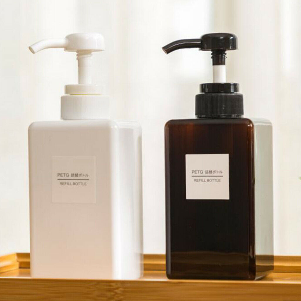 6Pcs Foaming Soap Dispenser Cosmetic Containers Bottle  White