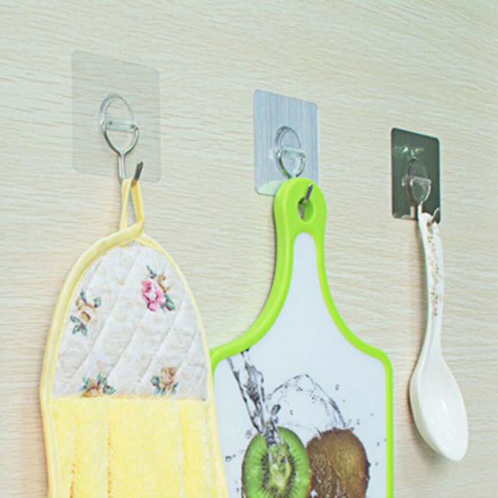 2 Pieces Wall Hooks Adhesive Hanger For Organized Wall Home House Office