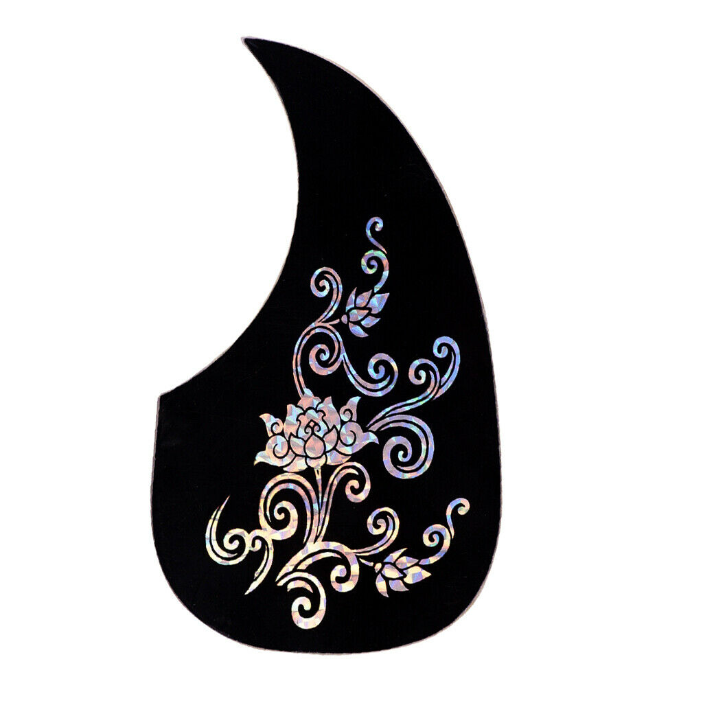 Acoustic Guitar Pickguard Sliver Flower Scratch Plate Pickguard for 40" 41