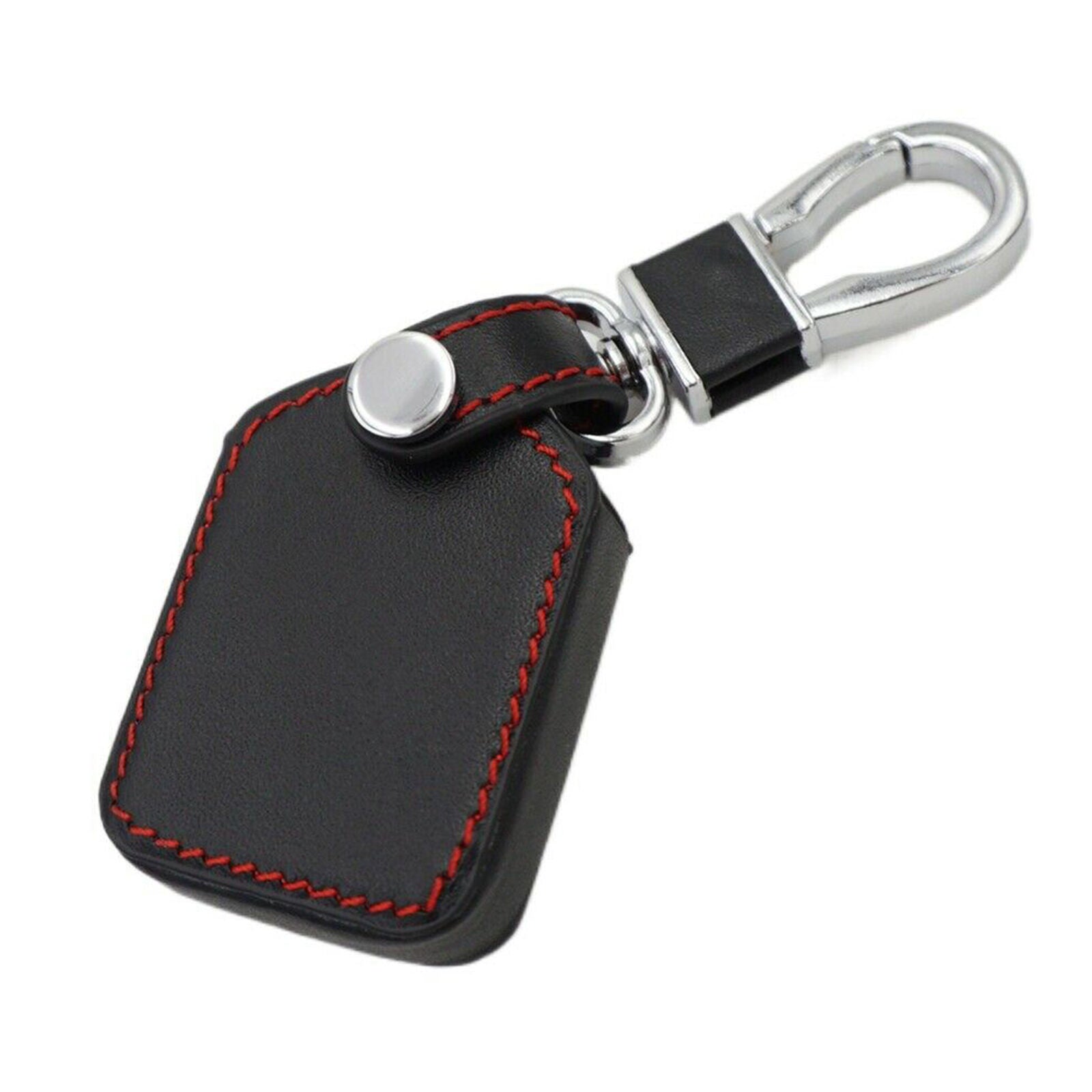 Black Leather 4 Buttons Key Fob Cover For Ford Lincoln Mercury Focus Explorer