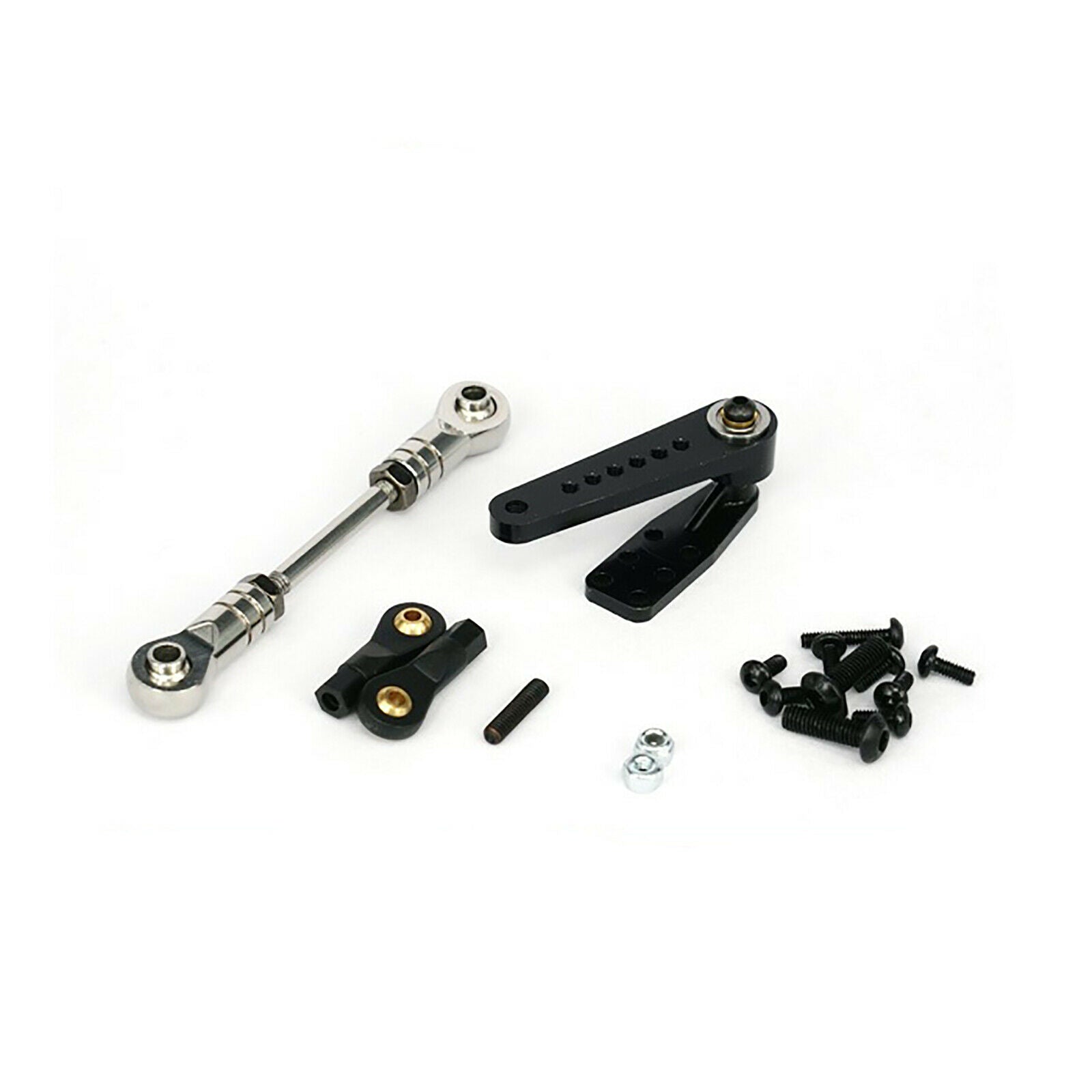 For LESU 1/14 6x6 6x4 4x4 RC Tractor Trucks Axis Alloy Arm Steering Servo Part