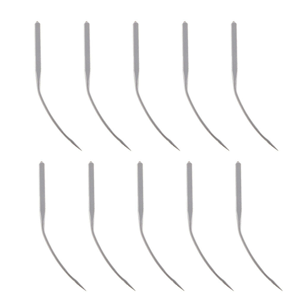 Lots 10 Portable Blindstitch Curved Blind Stitch Machine Needles Metal