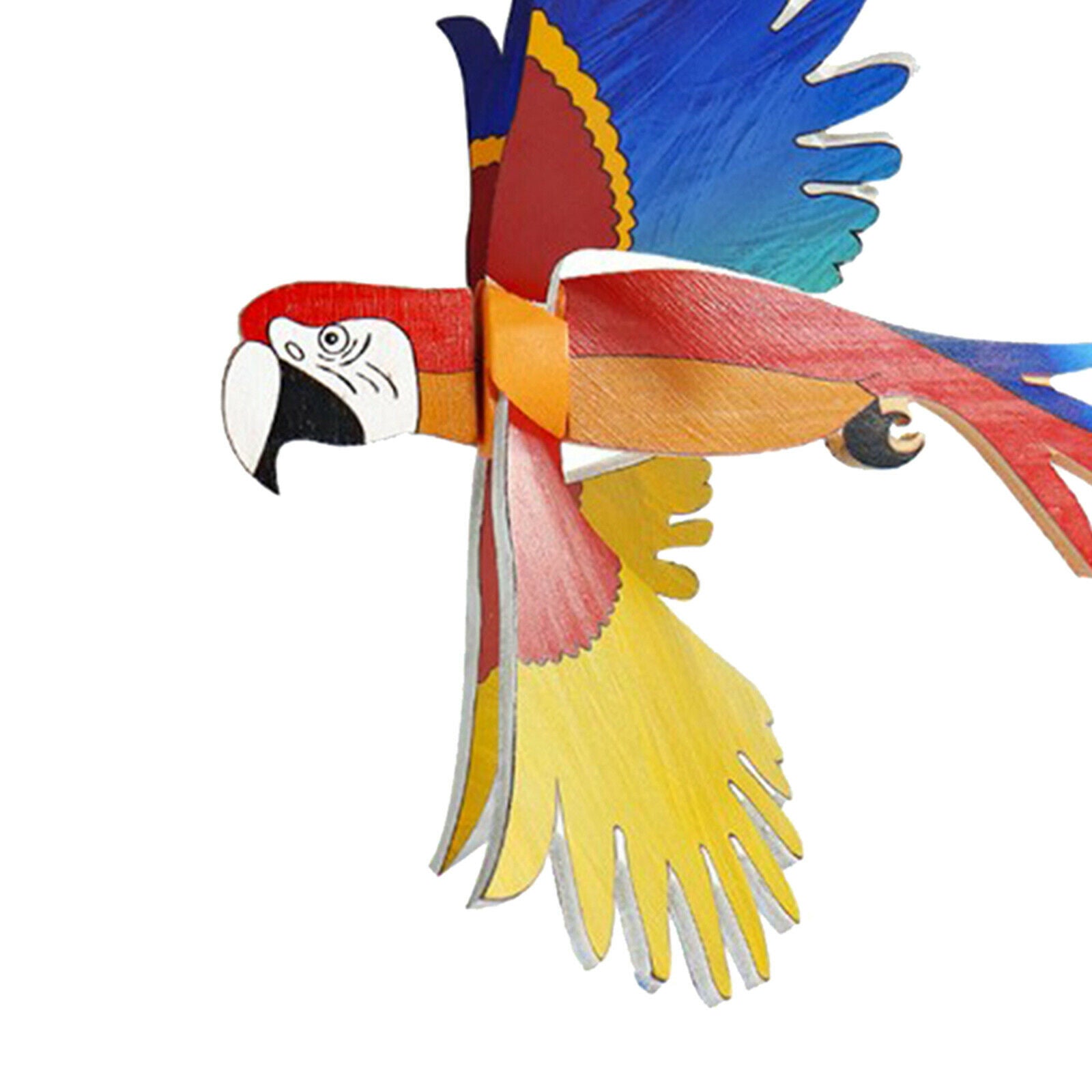 Cute Red Parrot Garden Wind Spinner Garden Bird Ornament Windmill Decoration