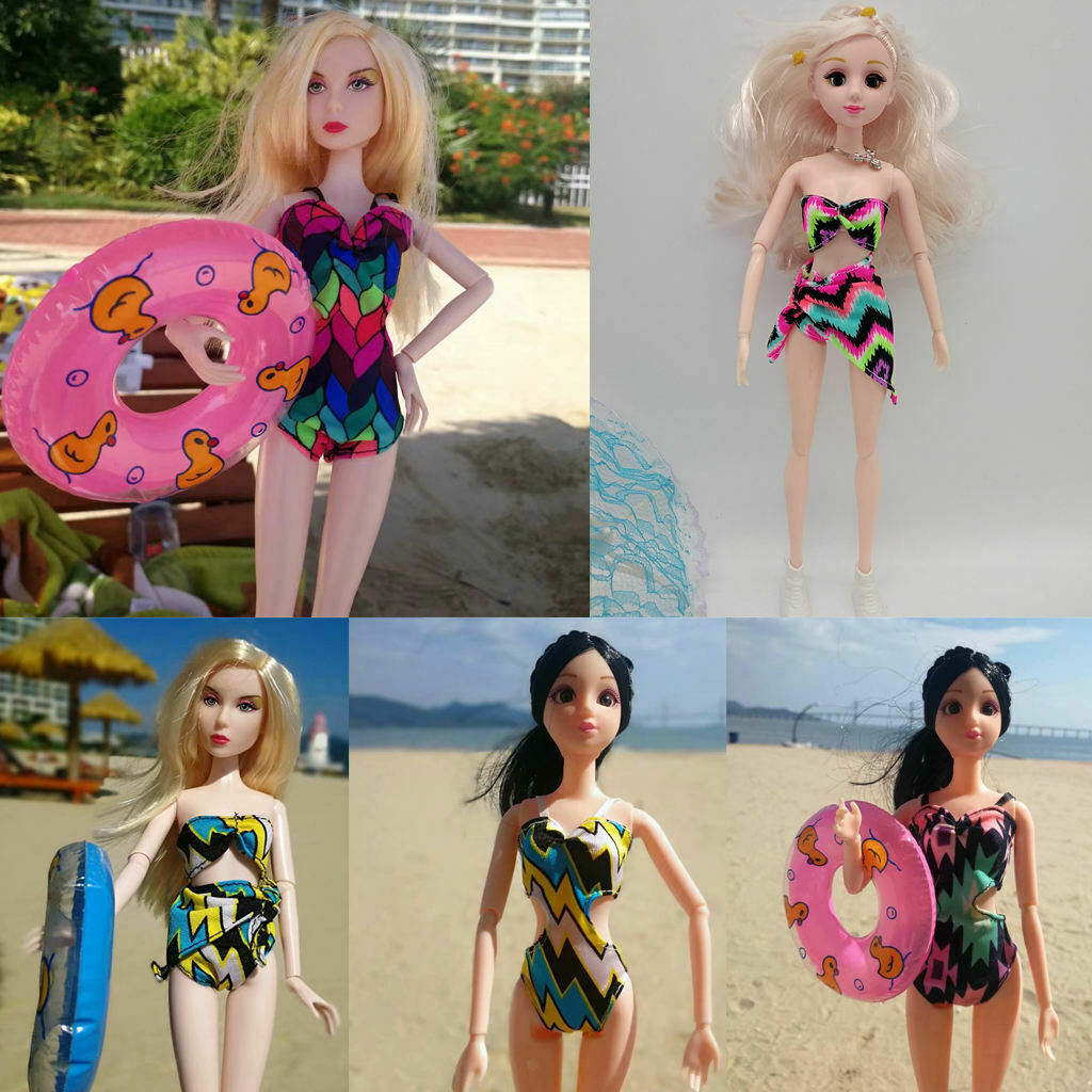 5Set Popular Summer Beach Siamese One-piece Swimsuit Swimwear Bikini Bathing