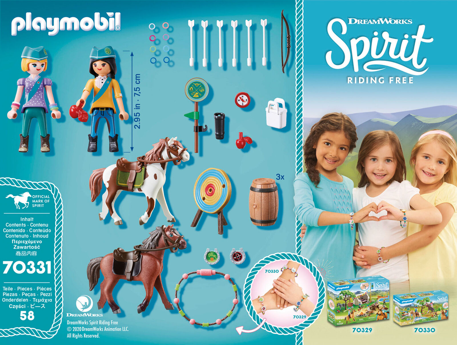70331 Playmobil DreamWorks SpiritÂ© Outdoor Adventure Suitable for ages 4 years a