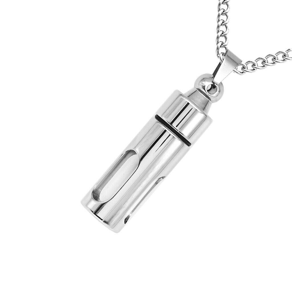 4Pcs Openable Necklace Chain Pet Urn Cremation Keepsake Memorial Jewelry
