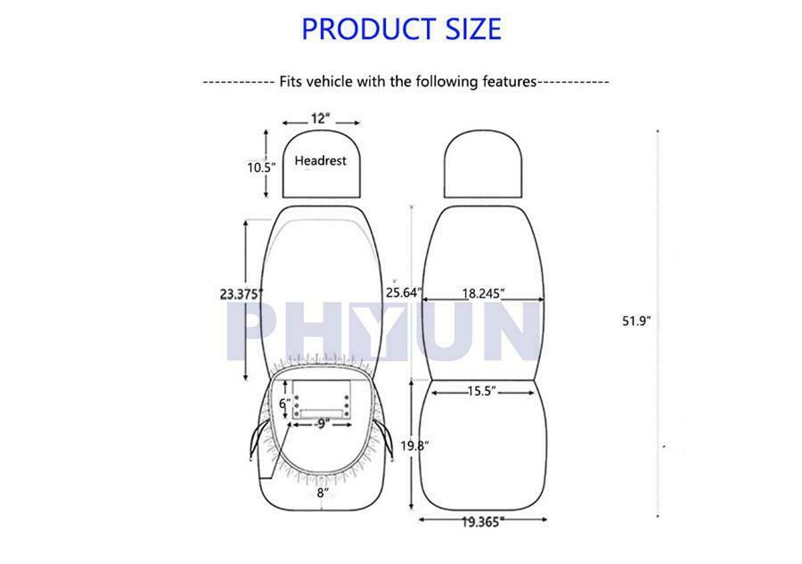Car Seat Cover Polyester Fabric Automobile Vehicle Seat Protector Interior Parts