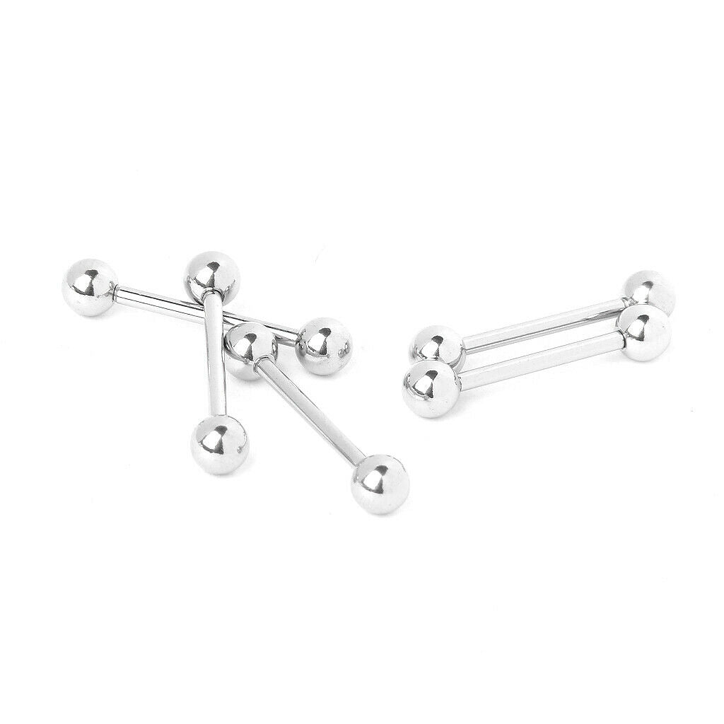 Lots 5 14 Gauge 16mm Ball Titanium Anodized Barbell Tongue Ring Labret Stud