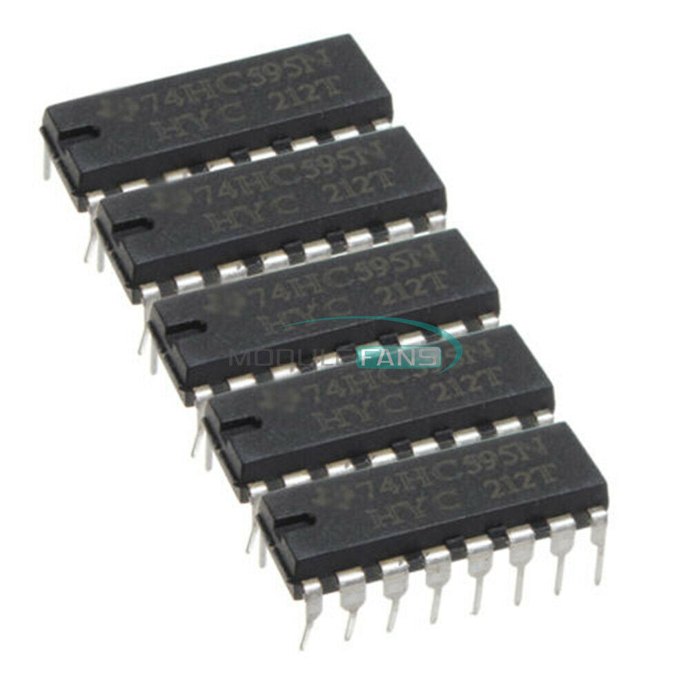 100PCS 74HC595 SN74HC595N 8-Bit Shift Register DIP-16 IC