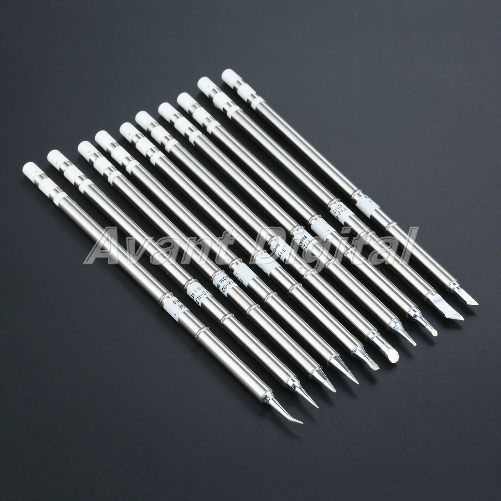 10pcs T12 Series Soldering Iron Tips T12-D24 BC2 C4 B2 KU ILS BL BC1 K JI02 NEW