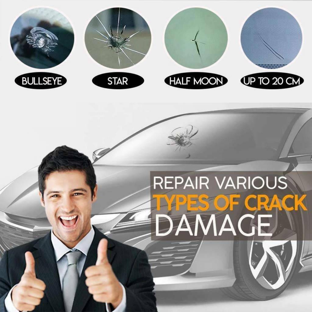 2 Automotive Glass Nano Repair Fluid- Auto Front Car Windshield Crack Repair Kit