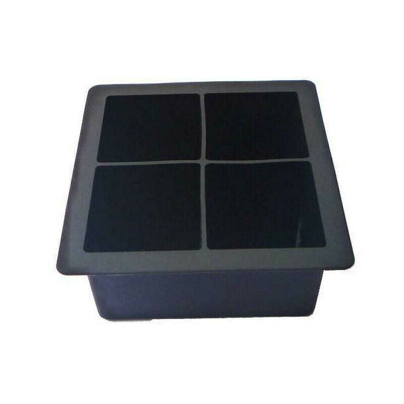 Silicone Ice Cube Square jumbo king Size Big Black Mould Large Mold Tr.l8