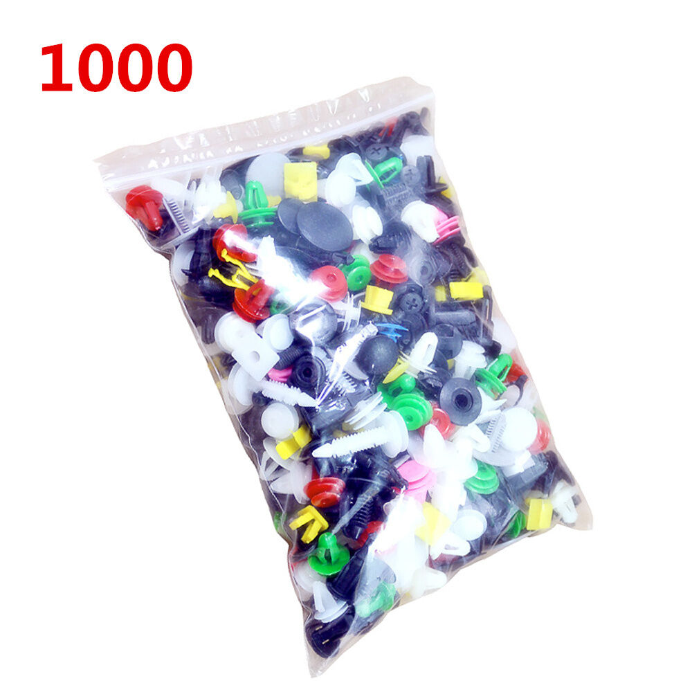 1000pc Car Fender Push Retainer Pin Rivet Trim Clip Door Panel Moulding Fastener