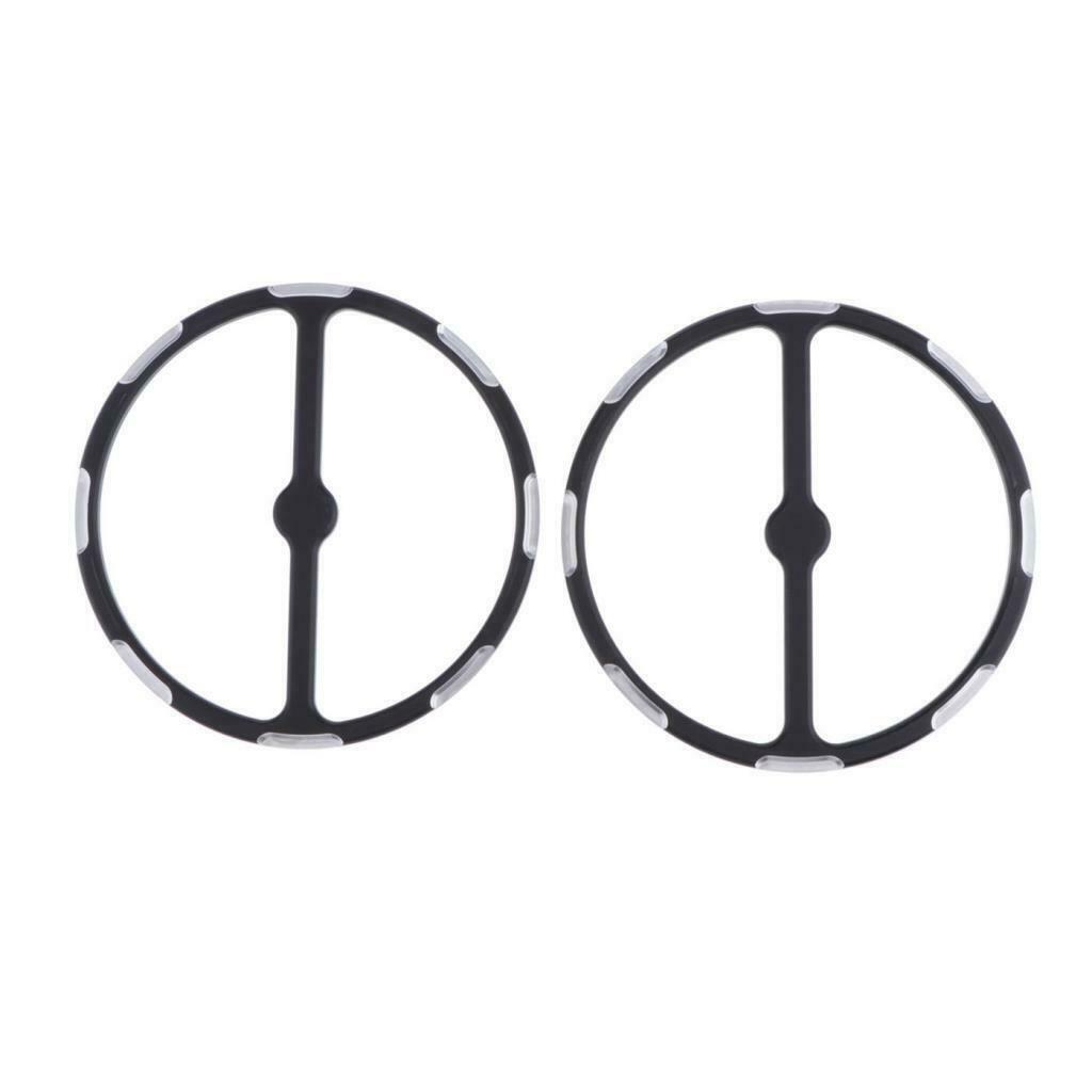 For  Street Electra Road Glide Motorcycle Black Ring Cover 1 Pair