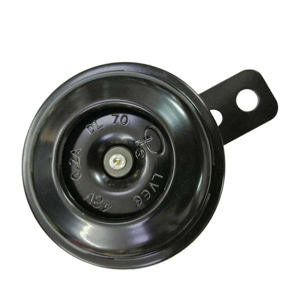 48V 0.2A Universal Super Loud Horn for Electric Bike Black Trumpet