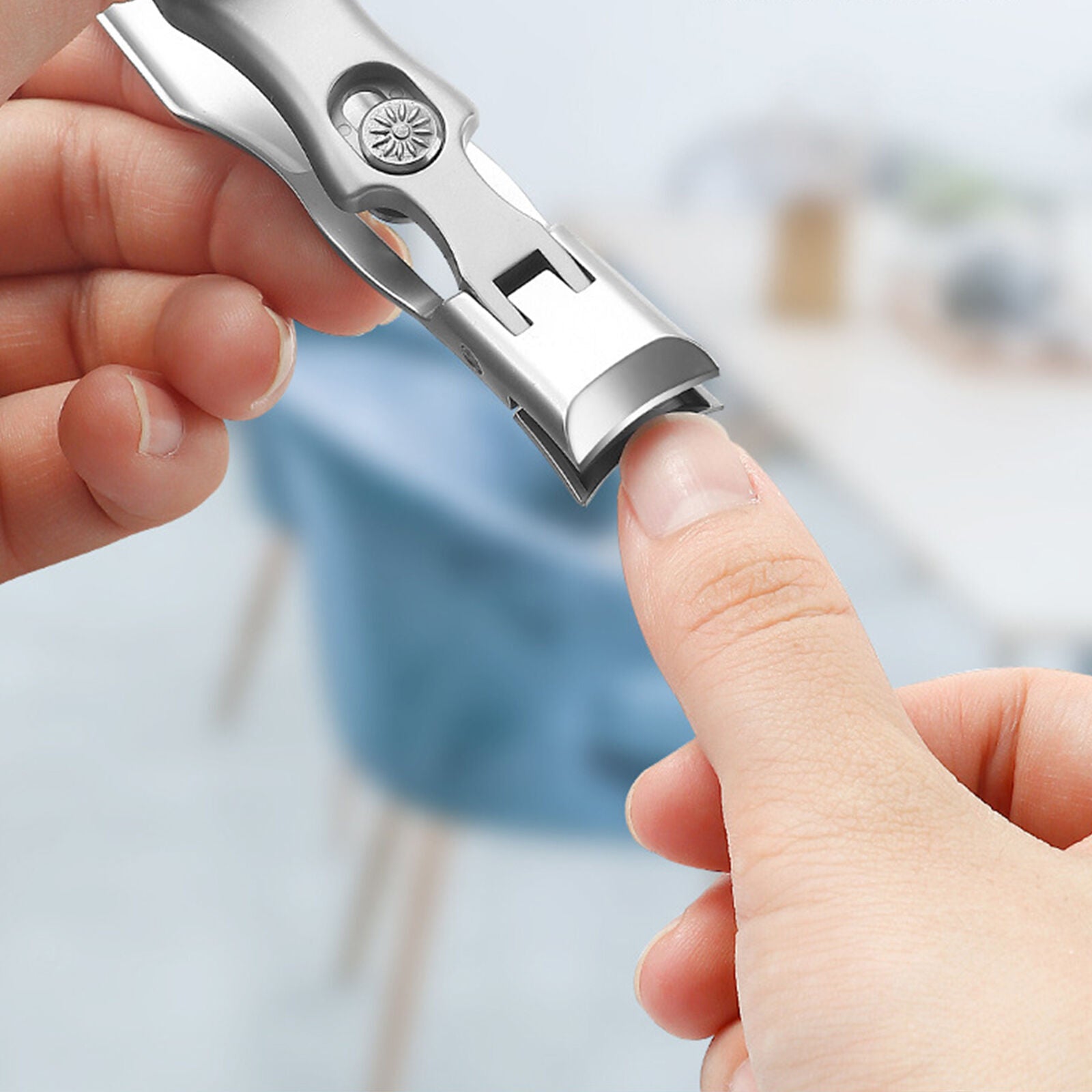 Portable Ultra Sharp Nail Clippers Steel Wide Jaw Opening Anti Splash
