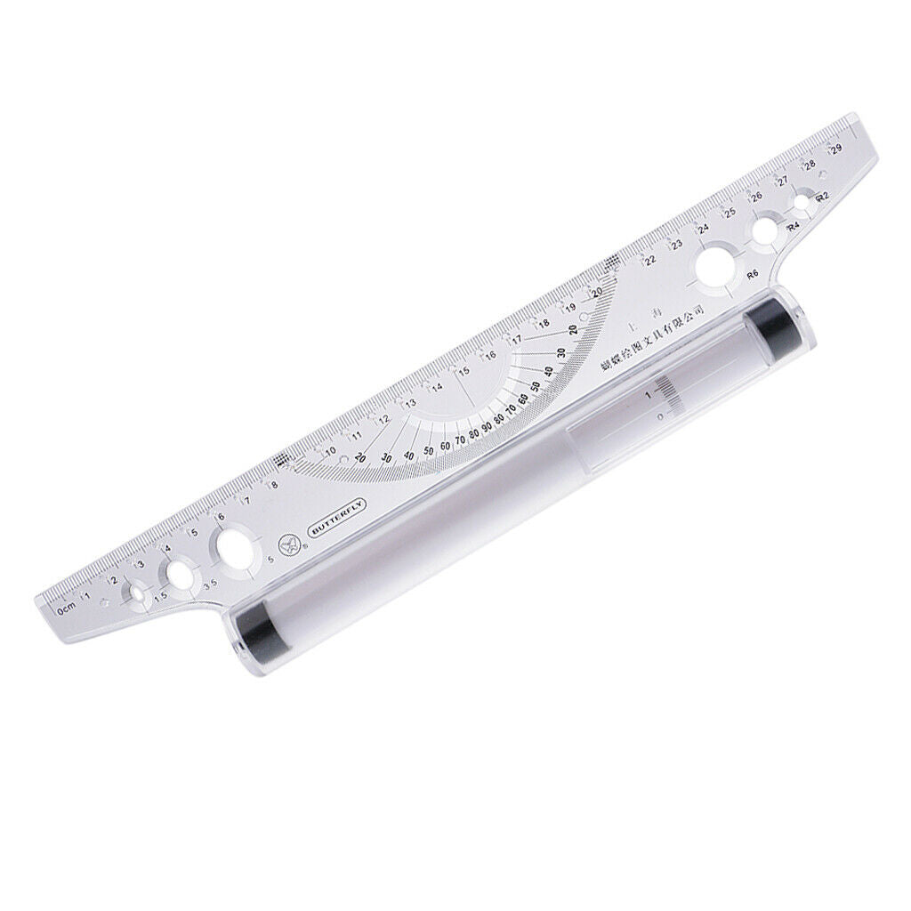 30cm Parallel Ruler Rolling Measuring Tool