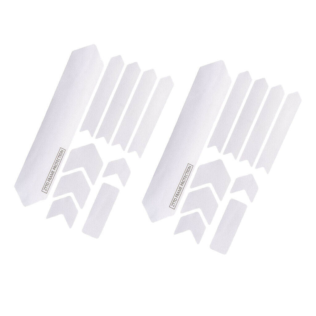 2 Set Bike Frame Stickers Bike Rack Paster Protection Film Bike Stickers