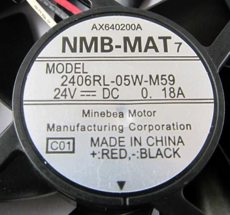 5pcs NMB 2406RL-05W-M59 60x60x15mm 6015 24V 0.18A DC BRUSHLESS Fan 3-pin