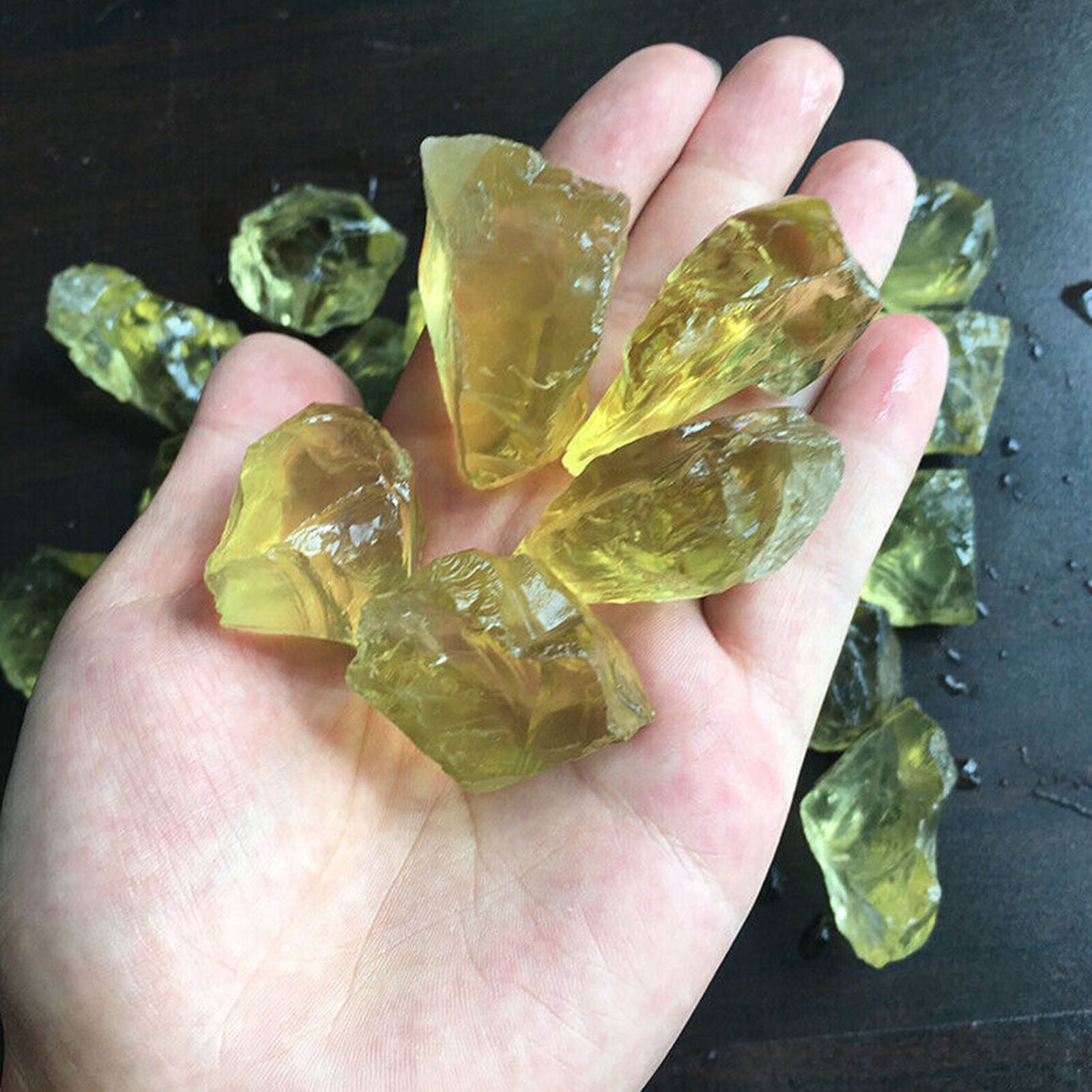 100g 0.22 lb Natural Raw Rough Yellow Citrine Crystal Stone Quartz Lots