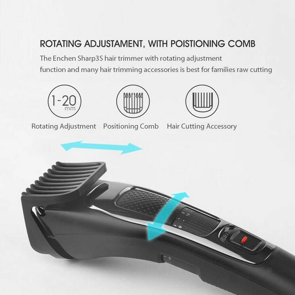 2x Professional Men Hair Balding Clipper Trimmer Barber Trimmer Self-Cut