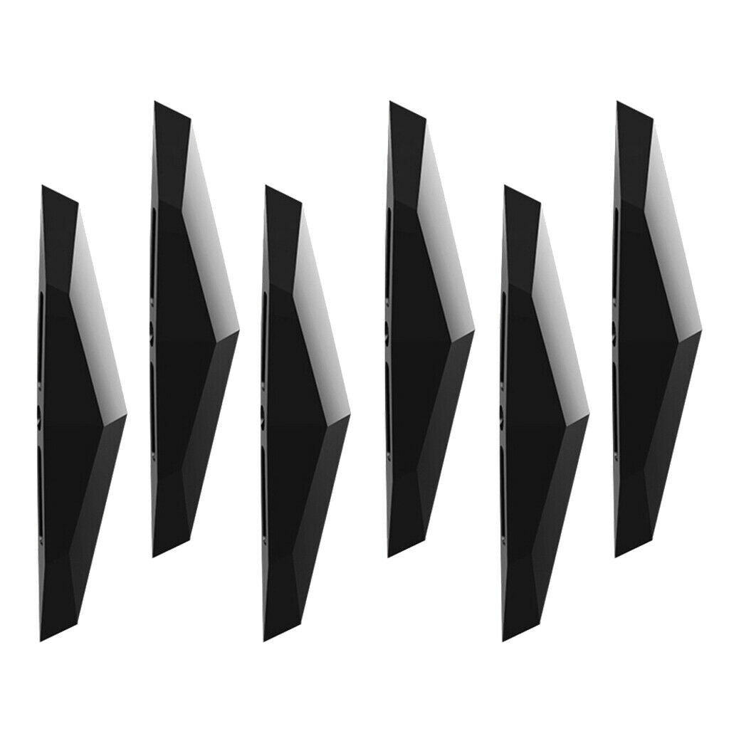 6pcs/Set Car Door Anti Collision Bumper Strips for Car Trucks Stickers Black