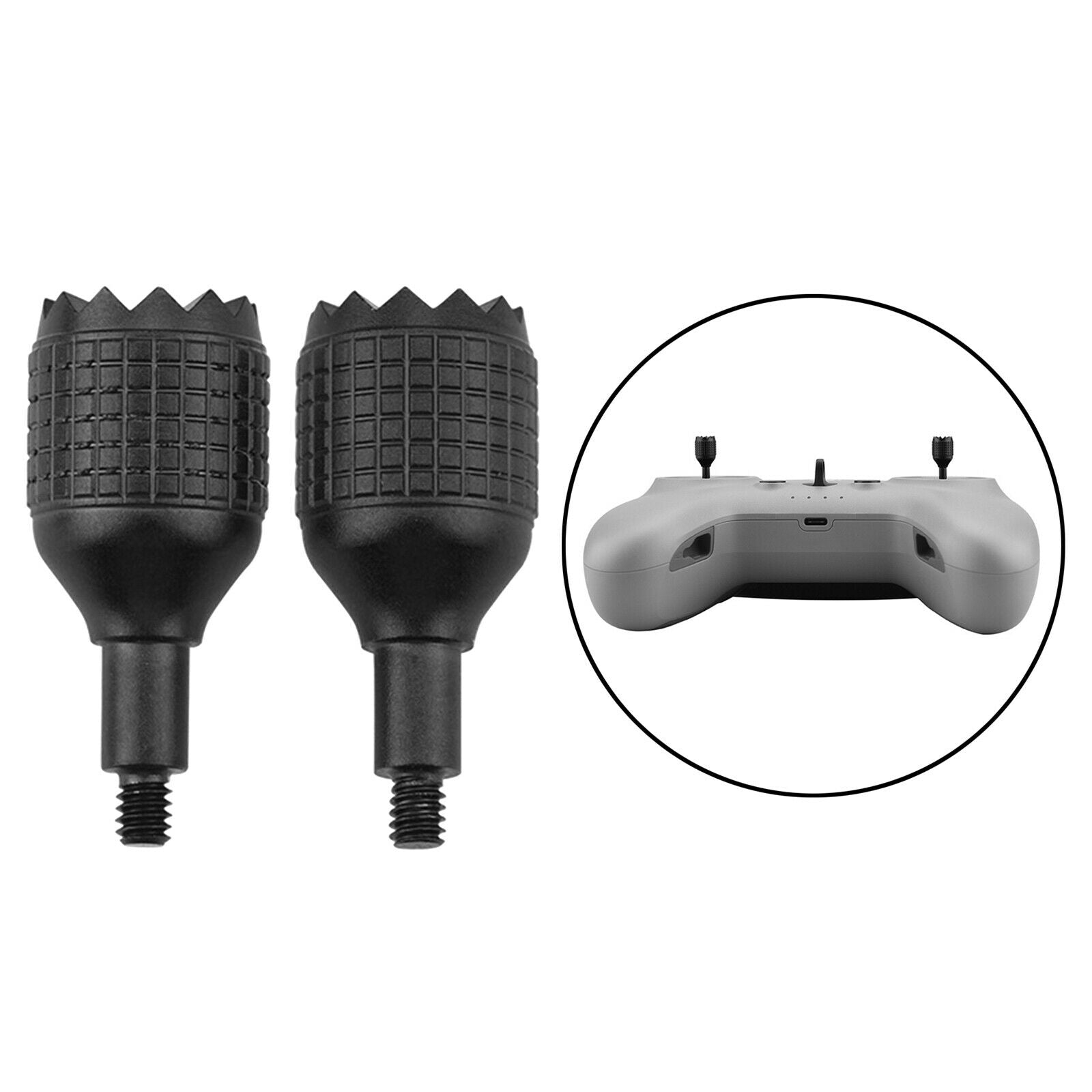 2x Remote Controller Joystick for DJl FPV Combo Drone Replaces Parts Black
