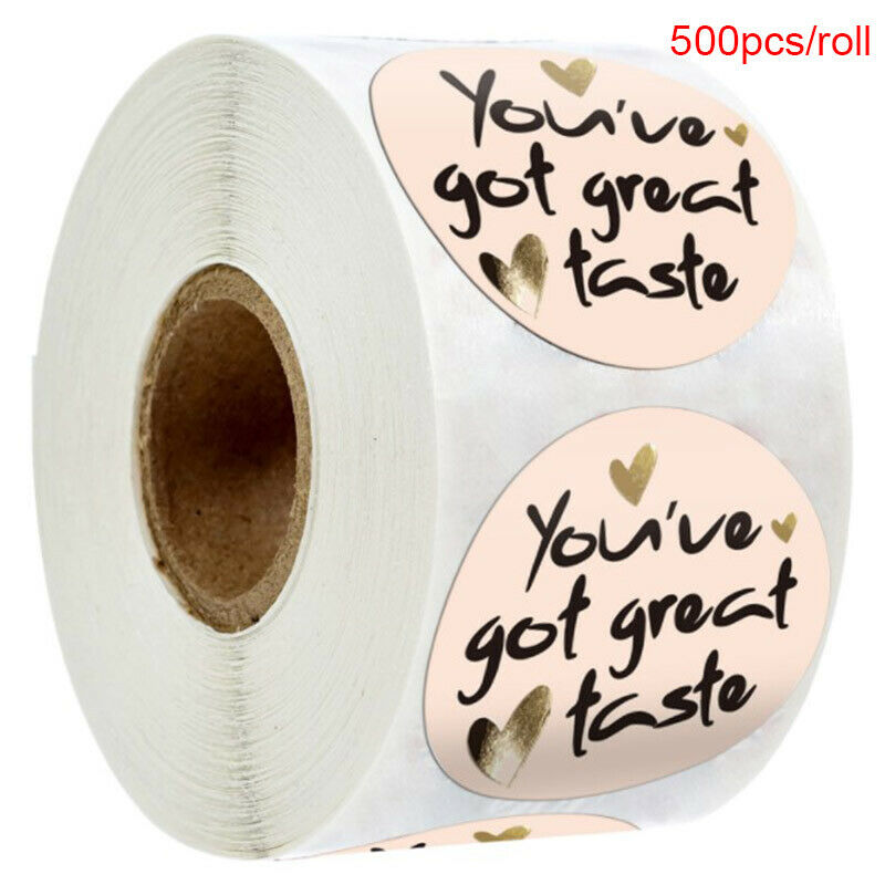 500pcs Love Pattern Thank You Stickers Seal Labels Stationery Stick.l8
