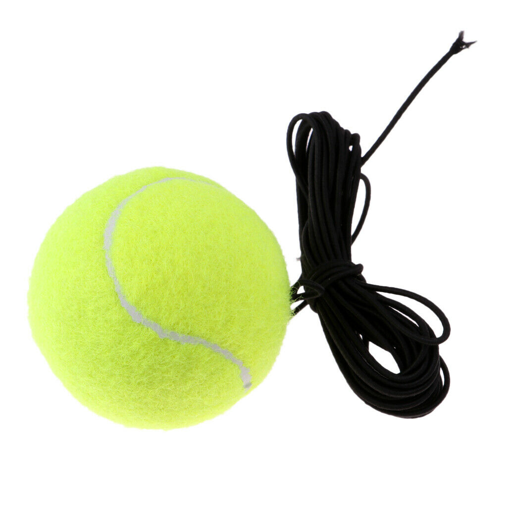 3x Tennis Training Ball W/ Elastic Rope Ball On String Trainer Practice Exercise