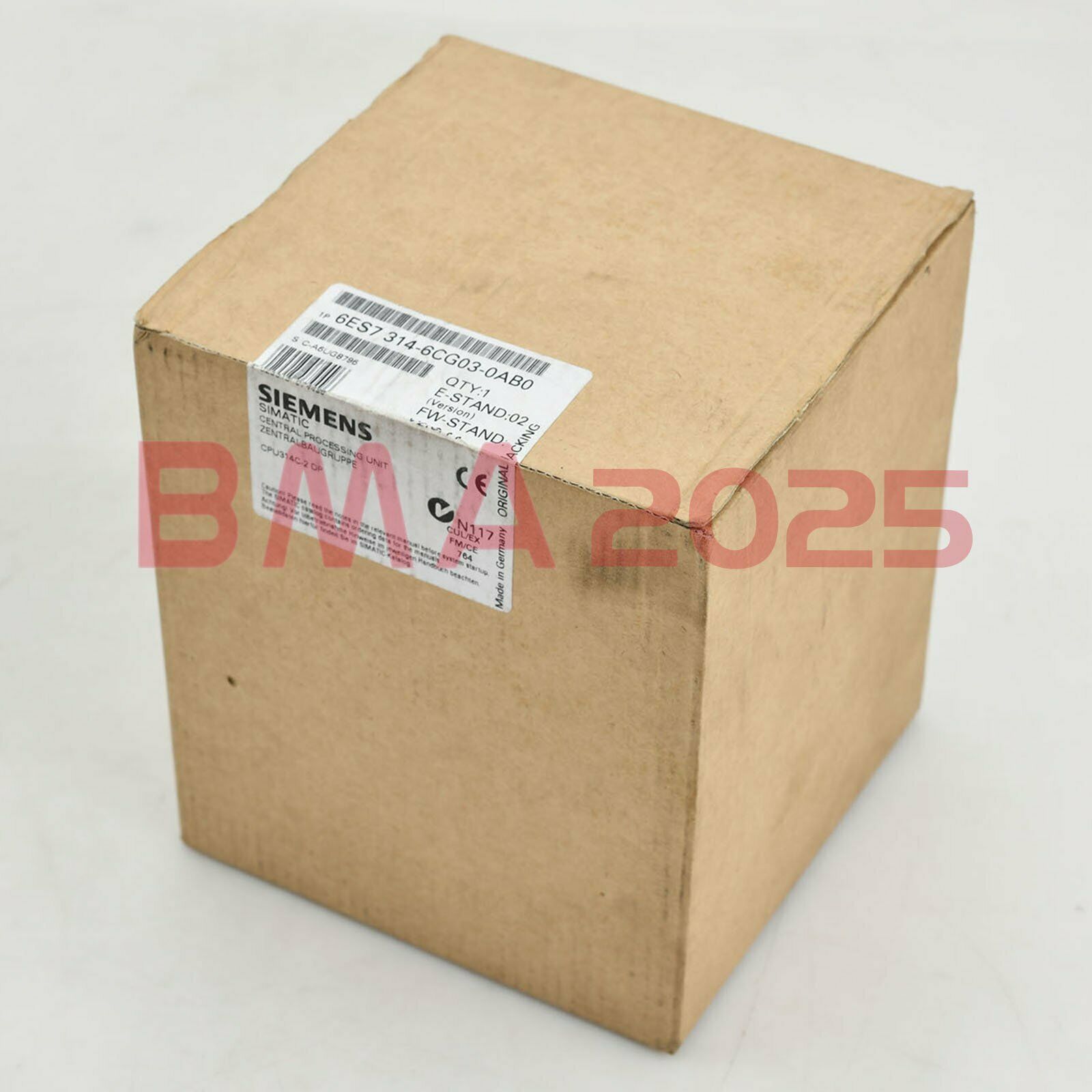 New 6ES7314-6CG03-0AB0 6ES7 314-6CG03-0AB0 1 year warranty DHL free Ship SM9T