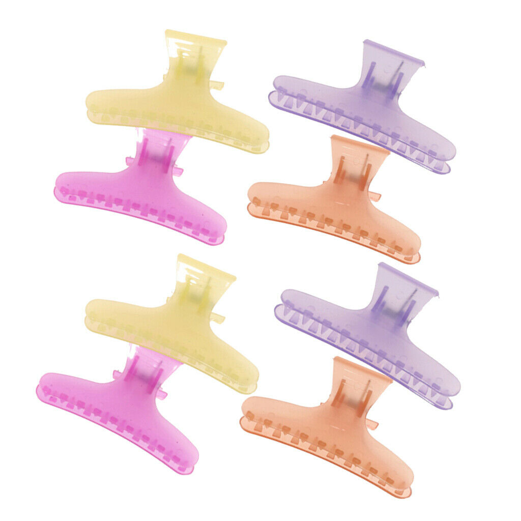 2pcs Women Girls Fashion Hair Claws Clips Hairdressing Salon Haircut