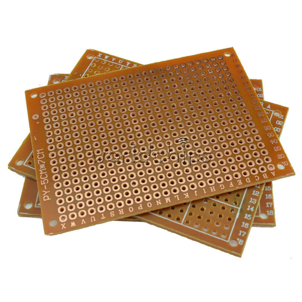10PCS DIY Prototype Paper PCB Universal Experiment Matrix Circuit Board 5x7cm WC