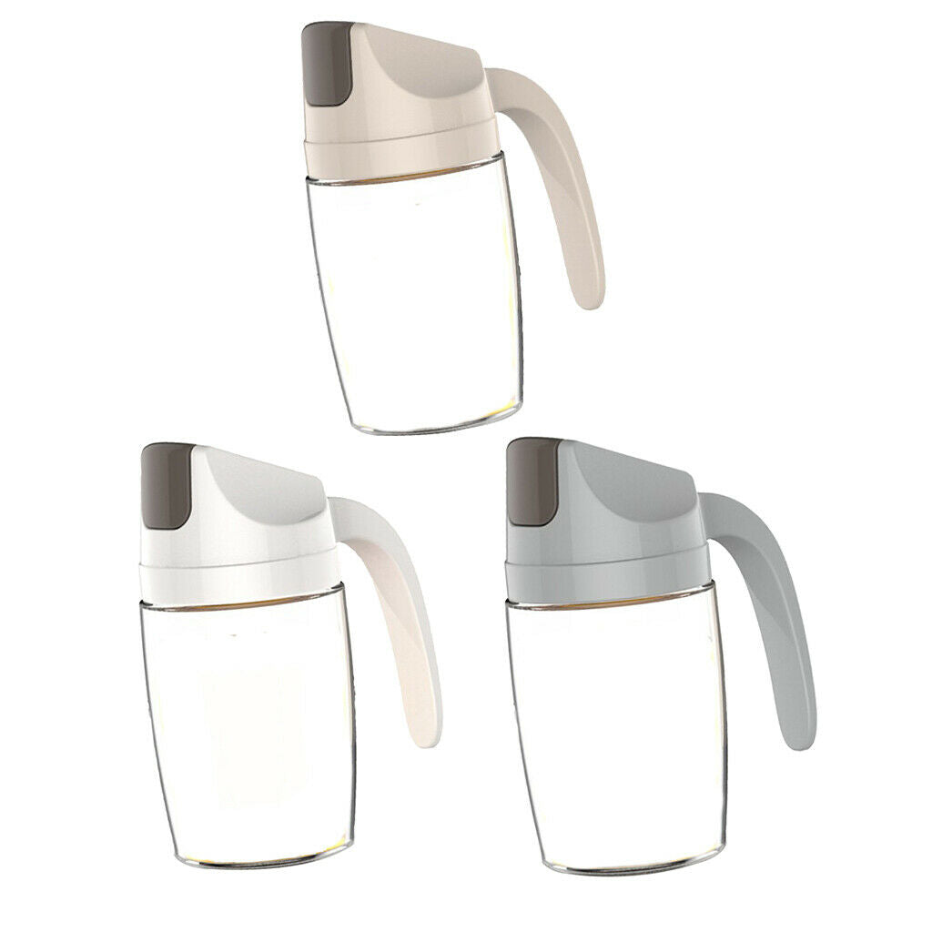 3xGlass Oil Spraying Bottle Vinegar Sprayer Kitchen Dispenser 300mml