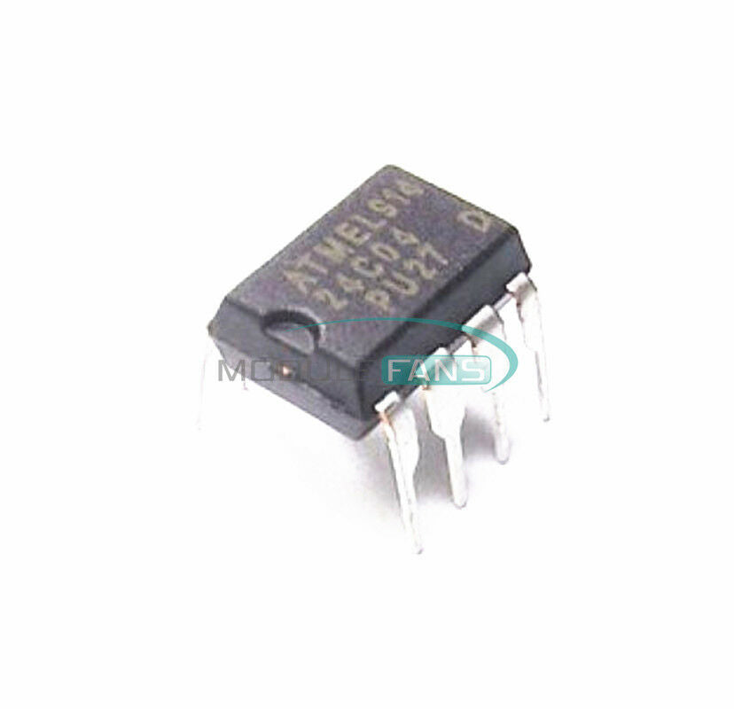 5PCS AT24C04N AT24C04N DIP-8 IC AT24C04 EEPROM 4KBIT 400KHZ IC
